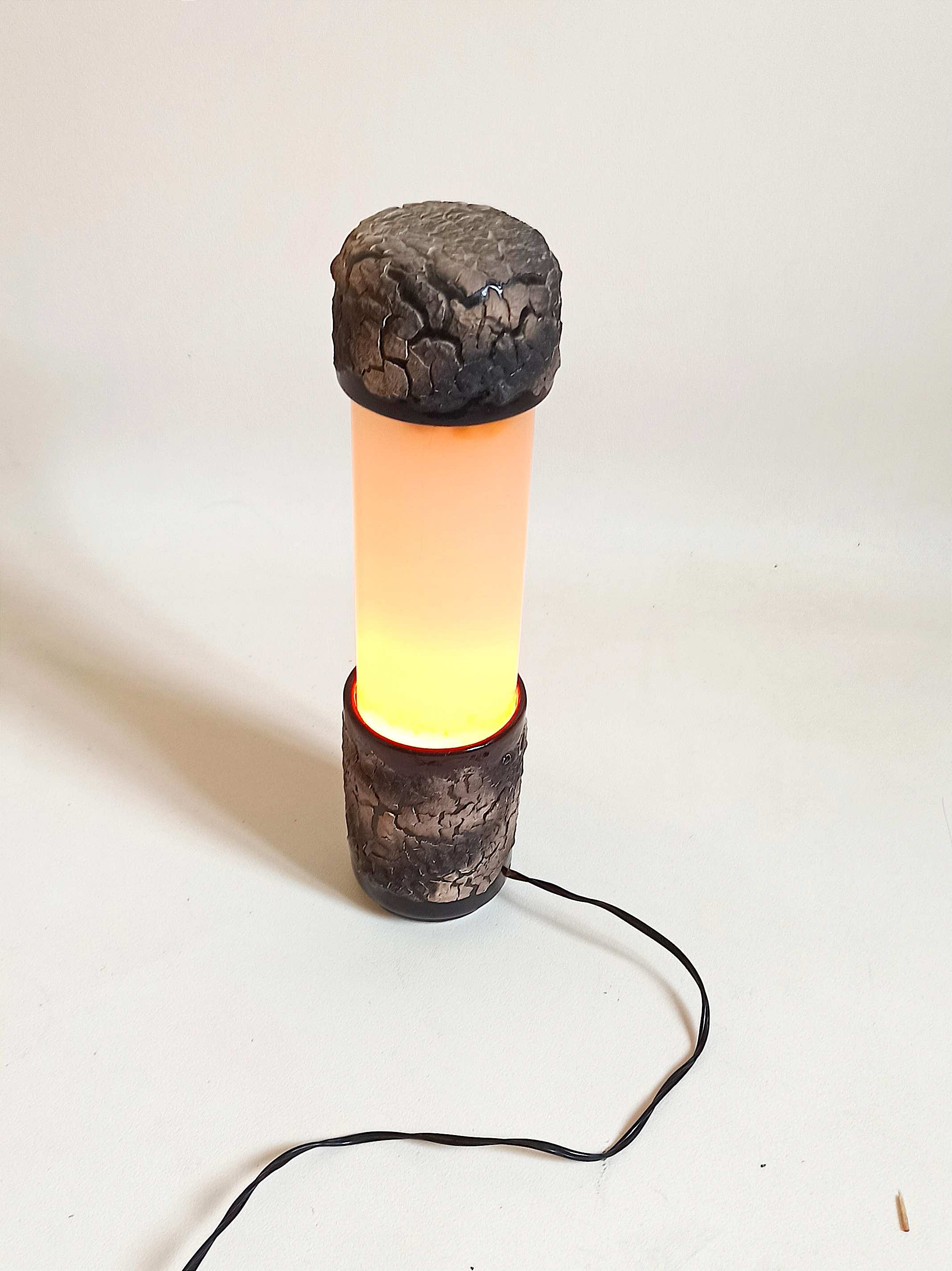 Ceramic lamp Fat Lava Luc Vallauris 70s