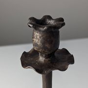 Wrought iron candelabra with dragon head, Samuel Yellin style, 20th century