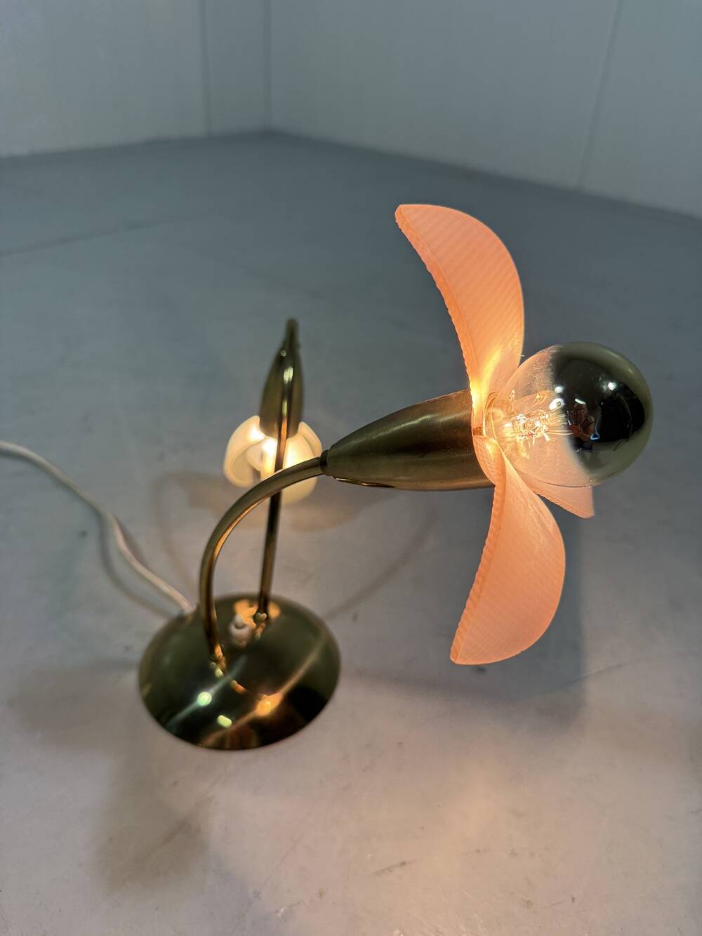 Lampe de table fleur GERU-Leuchten, Allemagne
