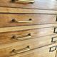 Vintage printer or schoolmaster workshop furniture from the 50s