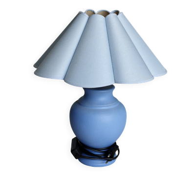 Vintage blue bedside lamp seaside style