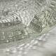 Ashtray/trinket tray in cut and textured crystal glass, circa 1970