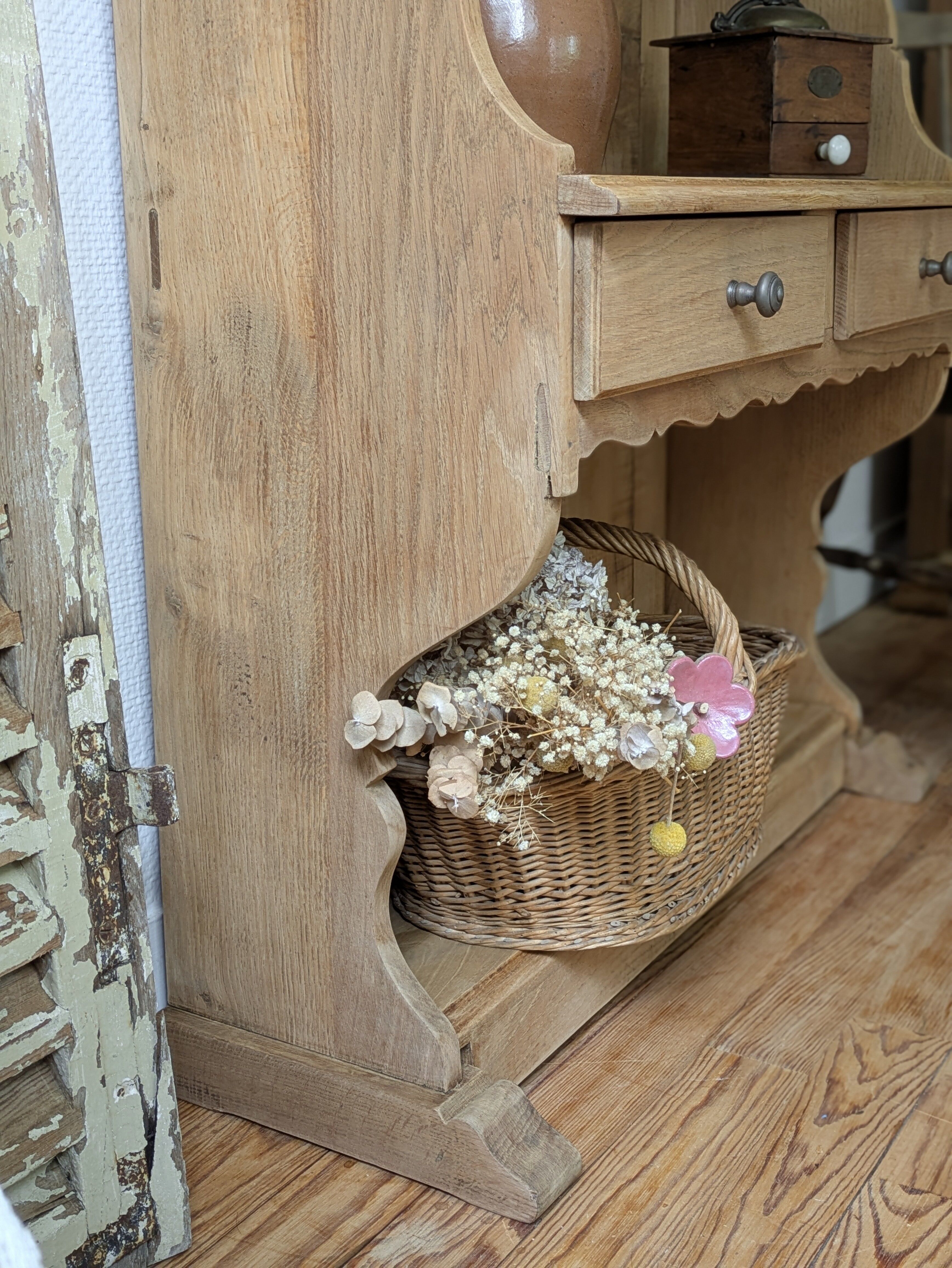 Renovated rustic antique dresser