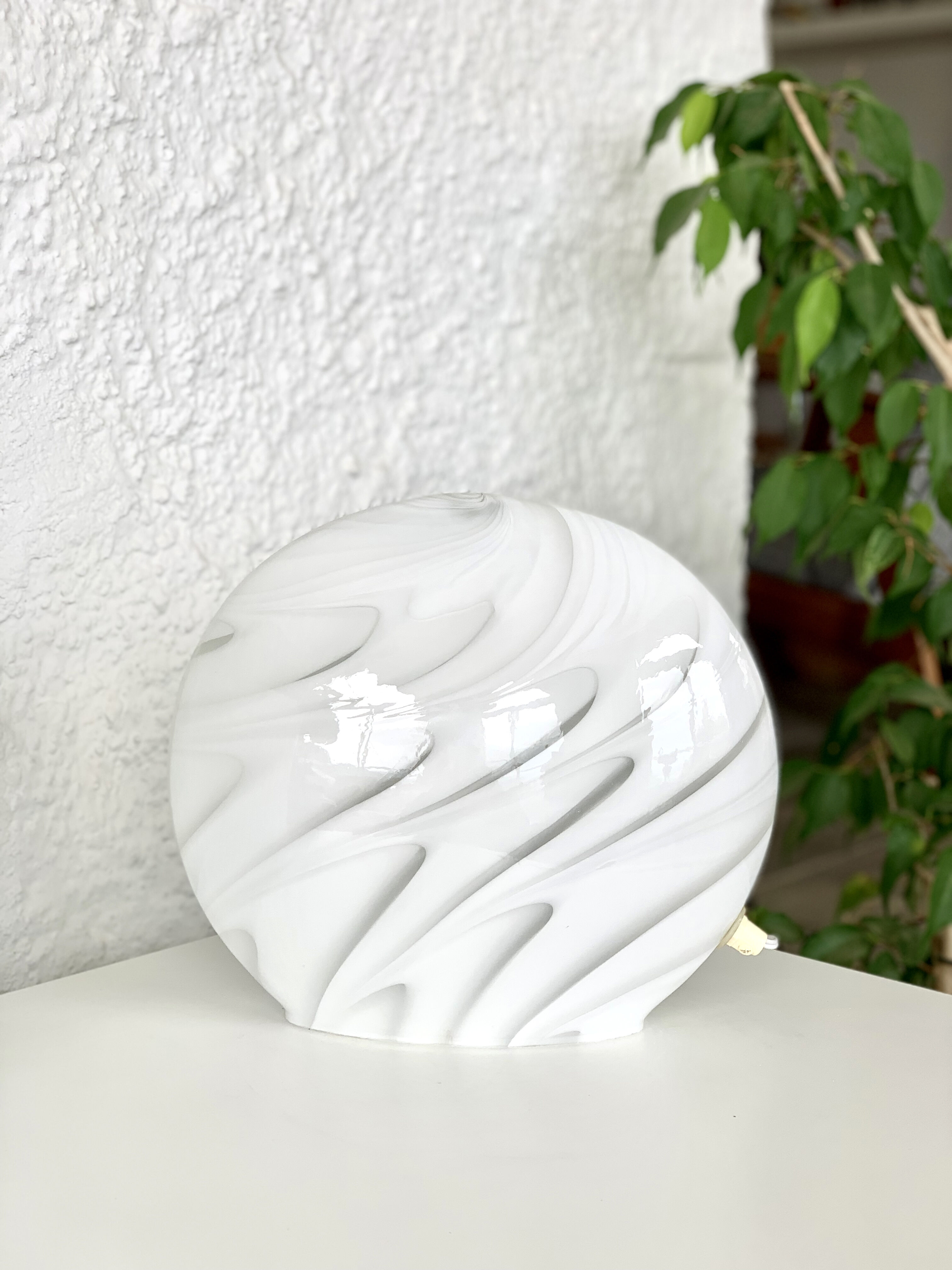Lens shaped lamp by Vetri Murano, 1970