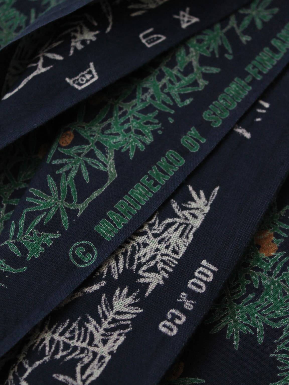 Tissu en coton vintage finlandais « Nummi » de Kristina Isola, 1,40 m x 2,12 m