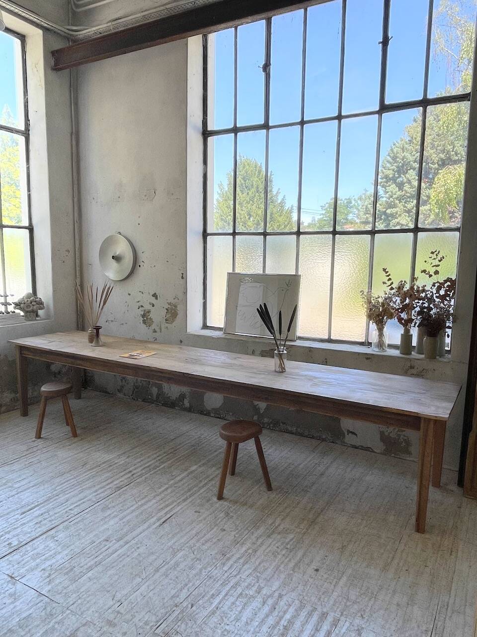 4m XXL pine and oak farmhouse table