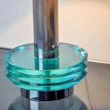 Lampe space-age par Zero Quattro, verre de murano bleu , Italie, 1970