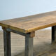Industrial oak work table, circa 1950