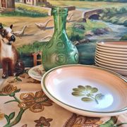 Set of 5 Gien Kandy model deep plates.