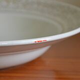 Hollow dish aboard golden flowers