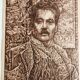 Portrait de Puccini, lithographie, fin du 20e siècle