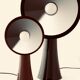 Brown totem lamp small model