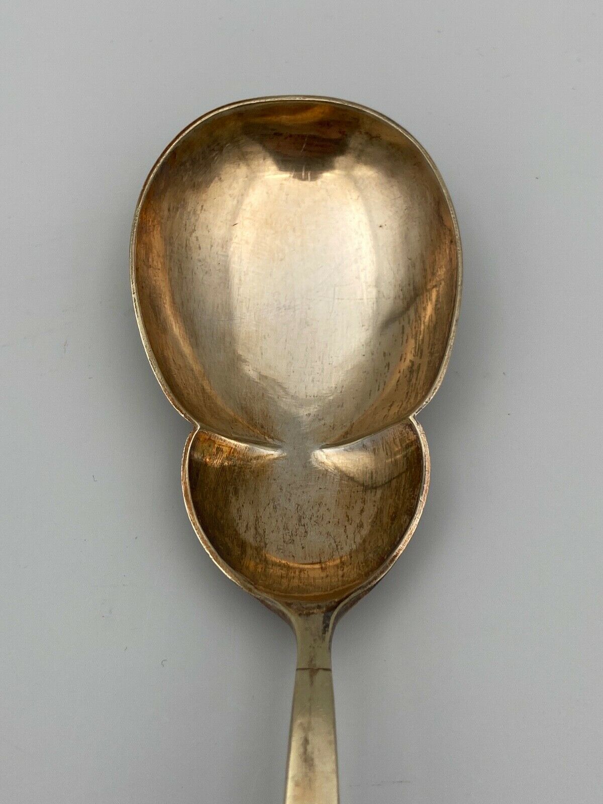 Pair of cutlery silver and vermeil poincon cupid