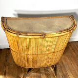 Rattan bar from the 60s/70s