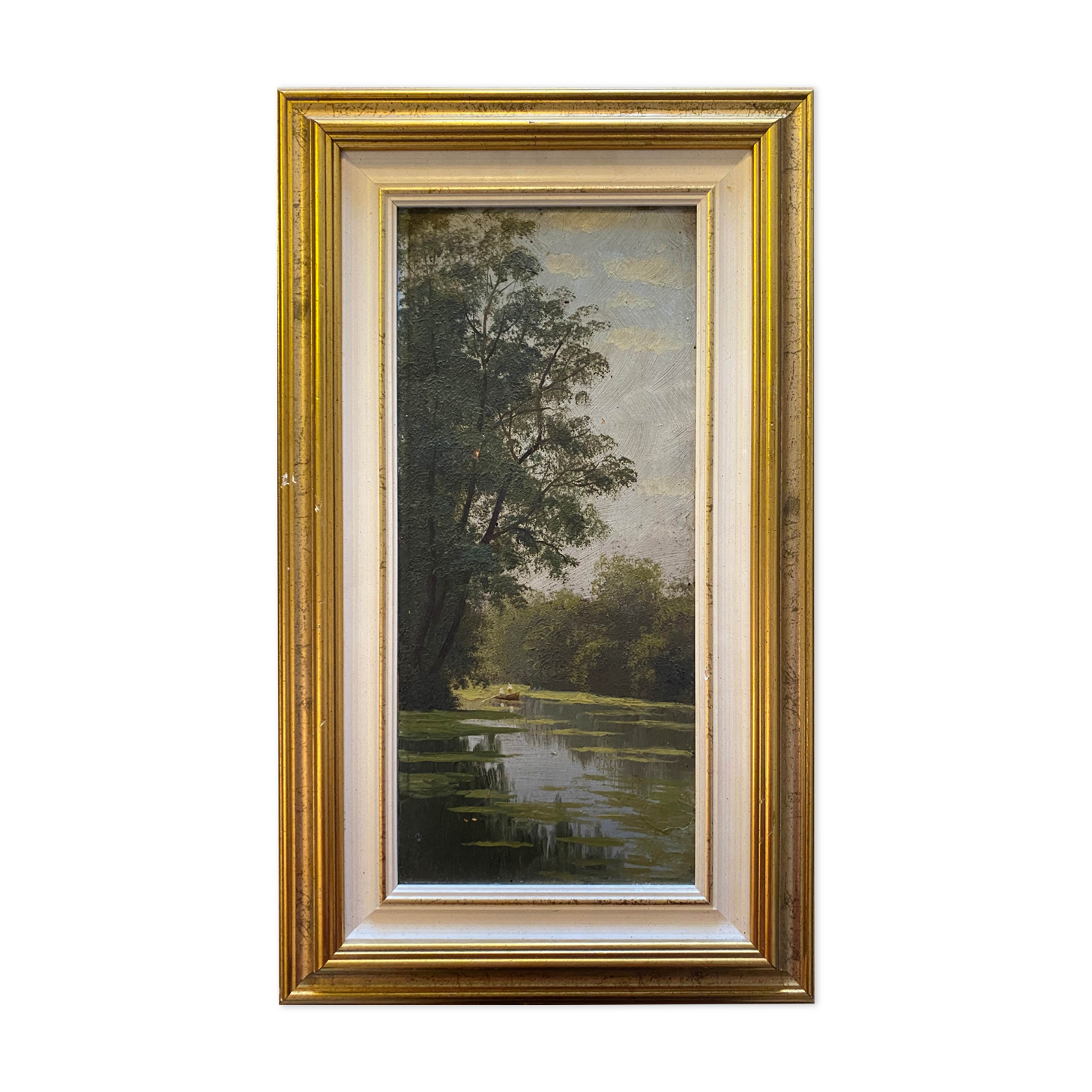 Table "Boat over the water" HST/P middle XXth and frame