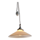 Art Deco porcelain and glass pendant light