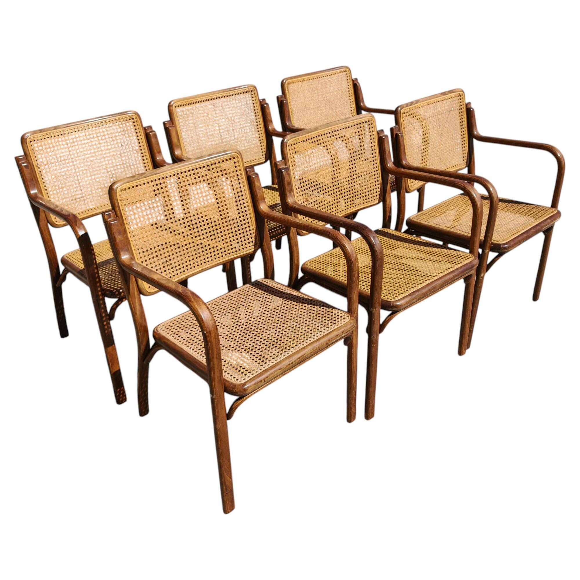 Set of 6 dining chairs by Mirjana Maracic for Mundus, 1970s.