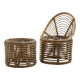Rattan and bamboo set, Set of 2