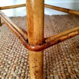 Chest of drawers in rattan marquetry