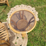 Vintage rattan garden furniture