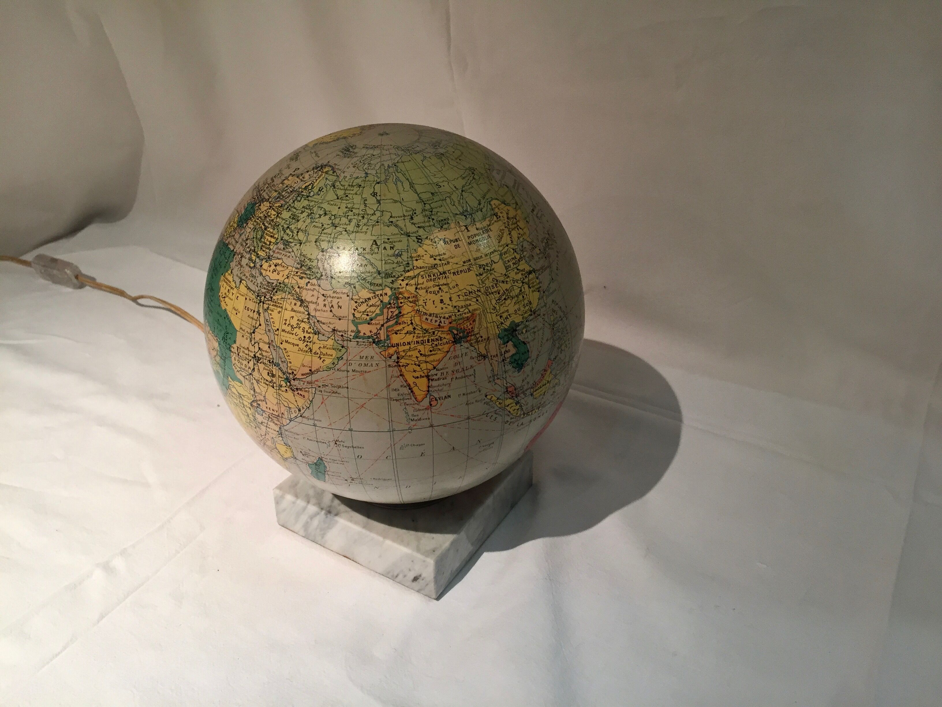 Vintage 20th century glass globe