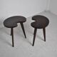 Paire de table tripode 1970