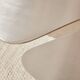 Table basse feuille Monstera – Acier inox brossé – Design sculptural