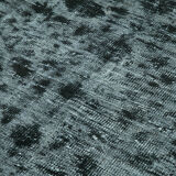 Hand-Knotted Antique Turkish 1980s 177 cm x 278 cm Black Rug