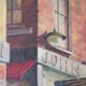 'market day' - scène de rue britannique - huile sur toile
