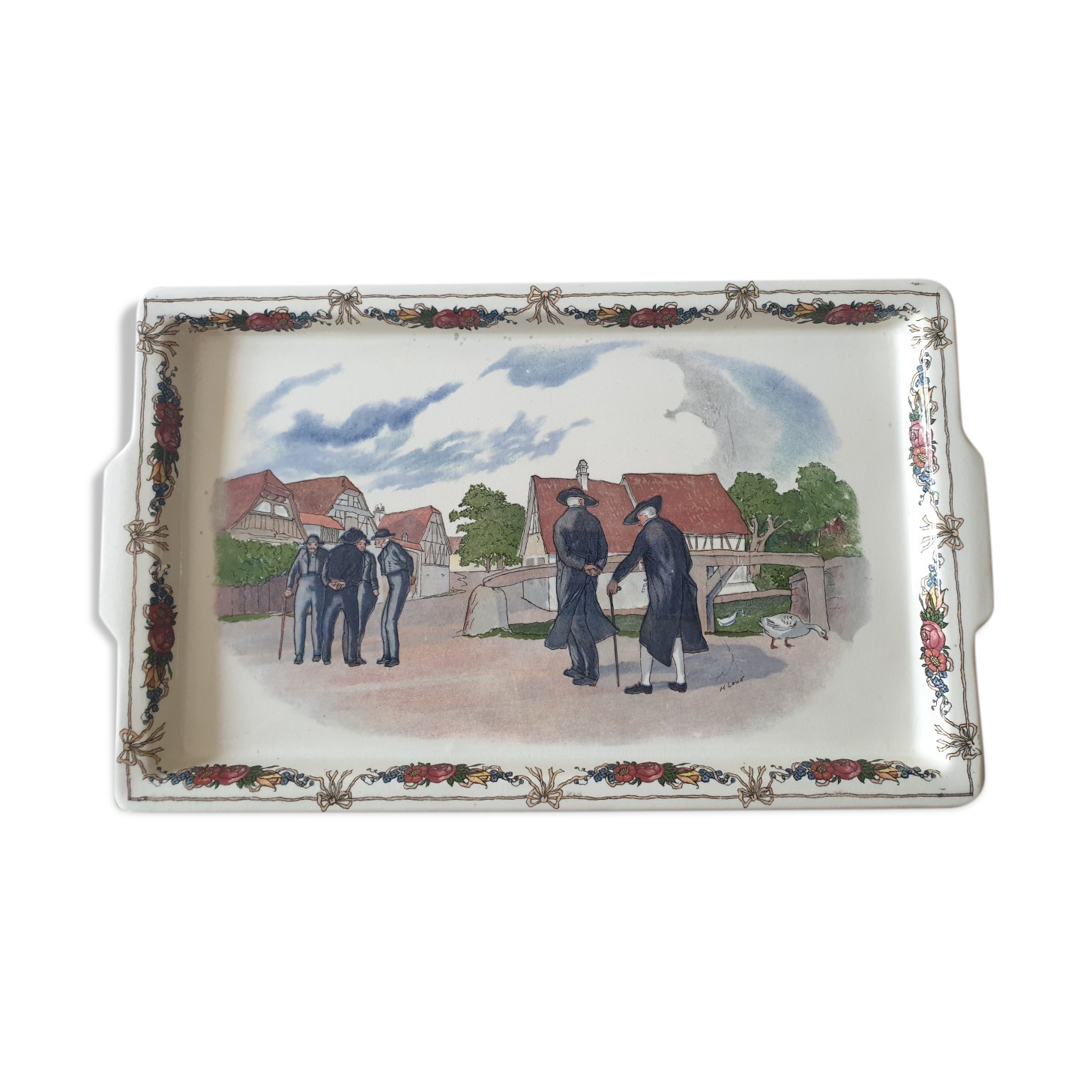 Cake dish Sarreguemines Obernai