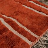 Moroccan Berber rug Mrirt orange terracotta