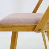 1960s Antonin Suman Set of Four Dining chairs in Beech Wood , Czechoslovakia