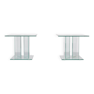 Paire de tables d'appoint - 1980
