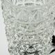 Massive bedside lamp in cut glass