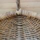 Panier vintage osier tressé