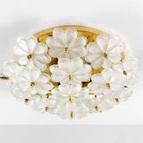 Modern mid-century wall lamp with floral pattern by Ernst Palme, 1960s