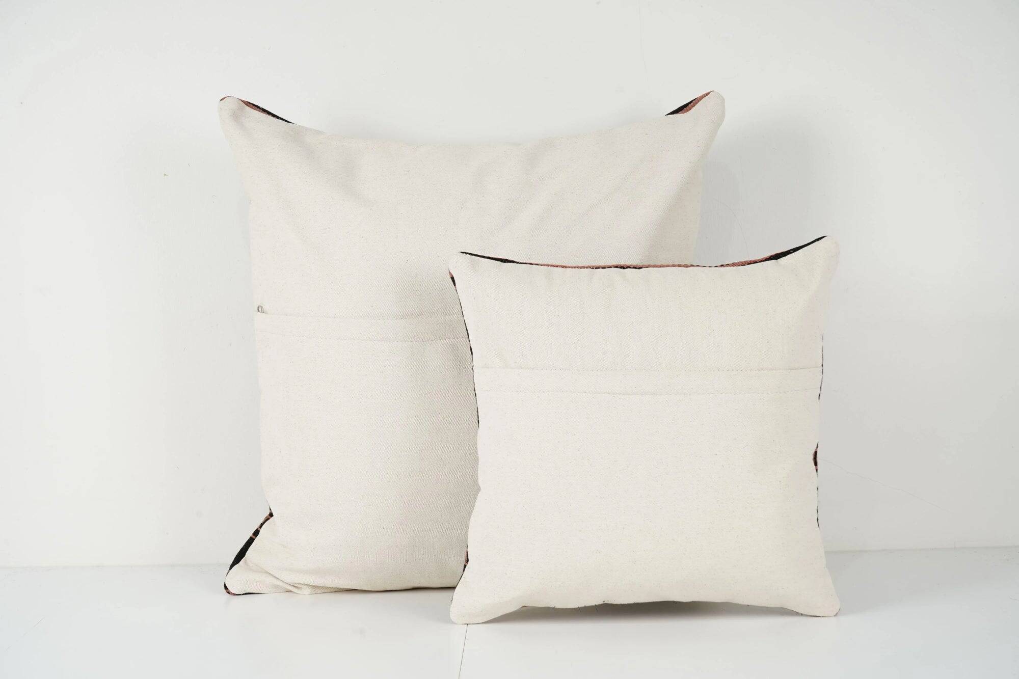 Set of 2 vintage Turkish cushion covers 41x41 cm