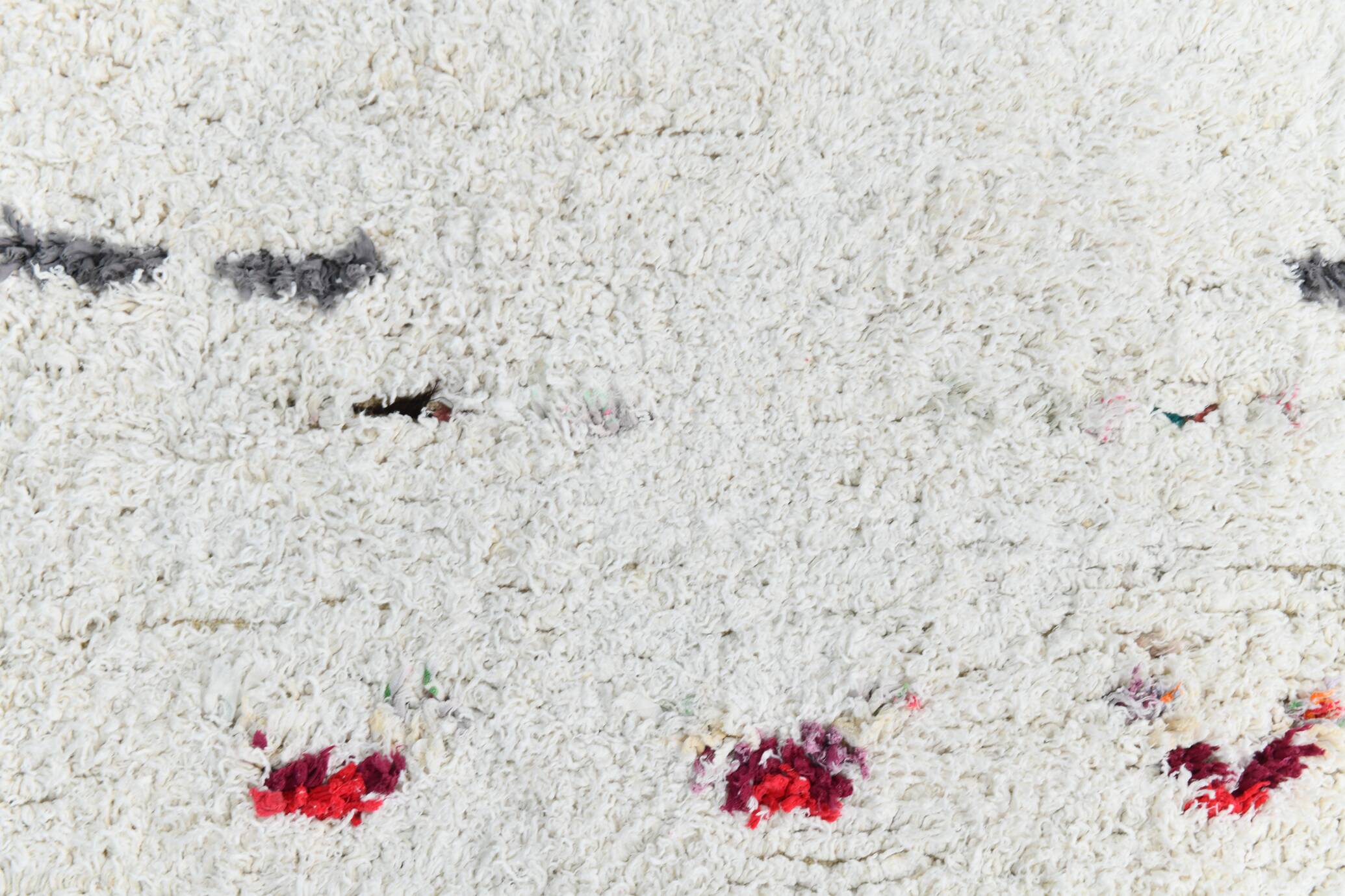 6x9 Off White Contemporary Vintage Rug, 198x277Cm