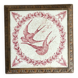 Ironstone trivet with birds