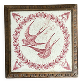 Ironstone trivet with birds