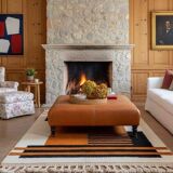 Tapis en laine pure fait main traditionnelle taille 150 x 250 cm