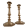Pair of bronze candlesticks, France late 19th century.