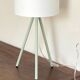 90s Green Metal Tripod Lamp