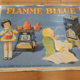 Affiche lithographiée flamme bleu