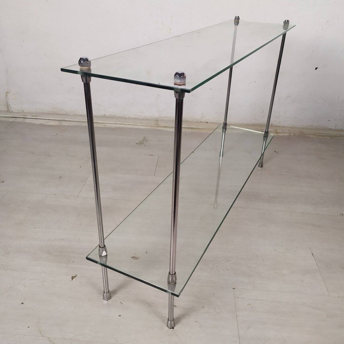 Chrome vintage console, 1970s