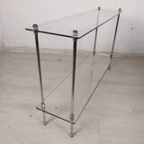 Chrome vintage console, 1970s