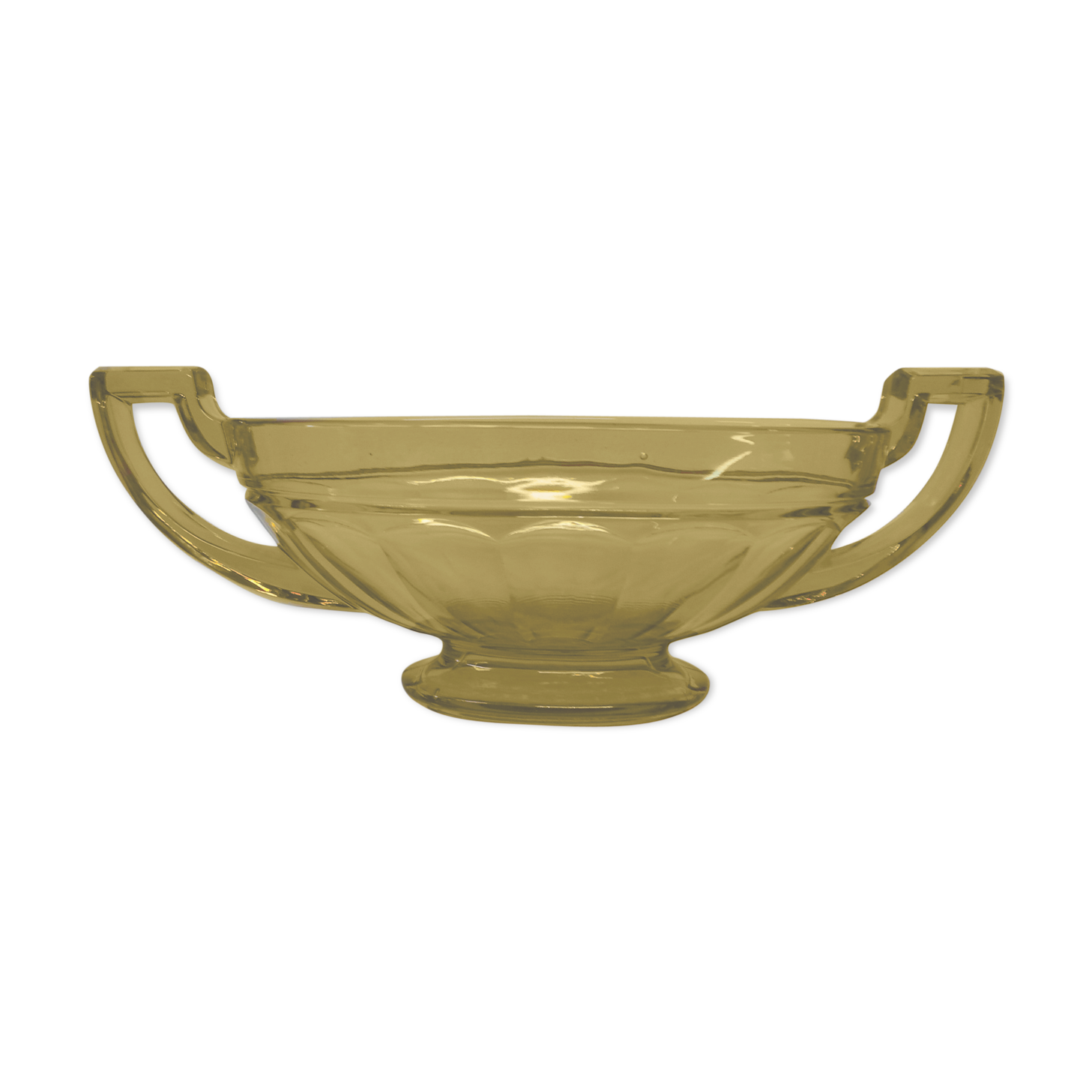 Val St Lambert Belgium art deco fruit cup