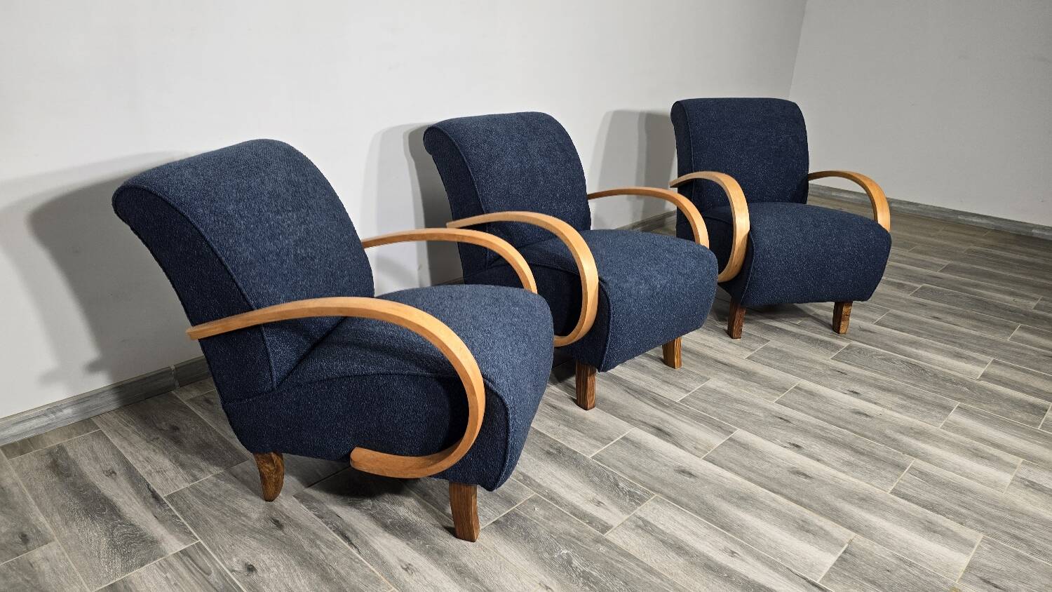 Set of Lounge Chairs by Jindrich Halabala, 1940s