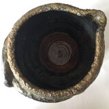 Starry Night pitcher vase with braided handle