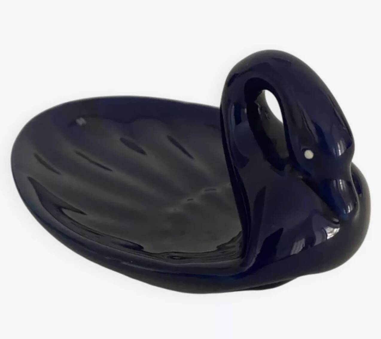 Porte savon cygne bleu